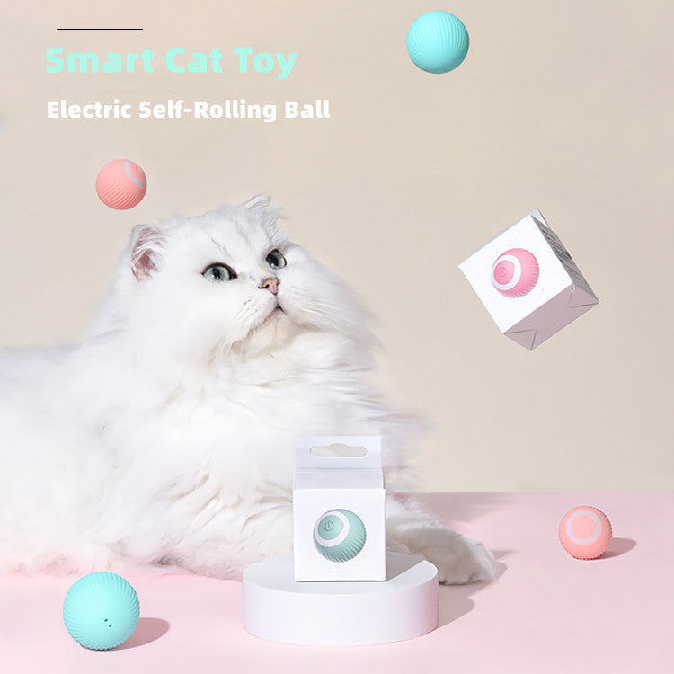 Buddypet Electric Cat Ball Toys Automatic Rolling Smart Cat Toy