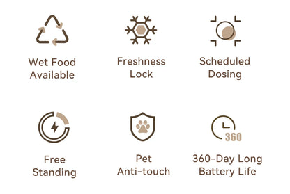 4 Meals Wireless Automatic Cat Feeder