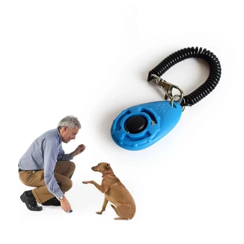 #Dog Training Clicker Aid Adjustable WristStrap Sound Plastic Pet Cat Click Trainer Key Chain Dog Repeller Dog Supplies ﻿