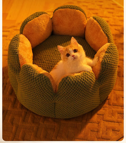 BuddyPet House Winter Warm and Comfortable Cat Bed New Cartoon Cactus