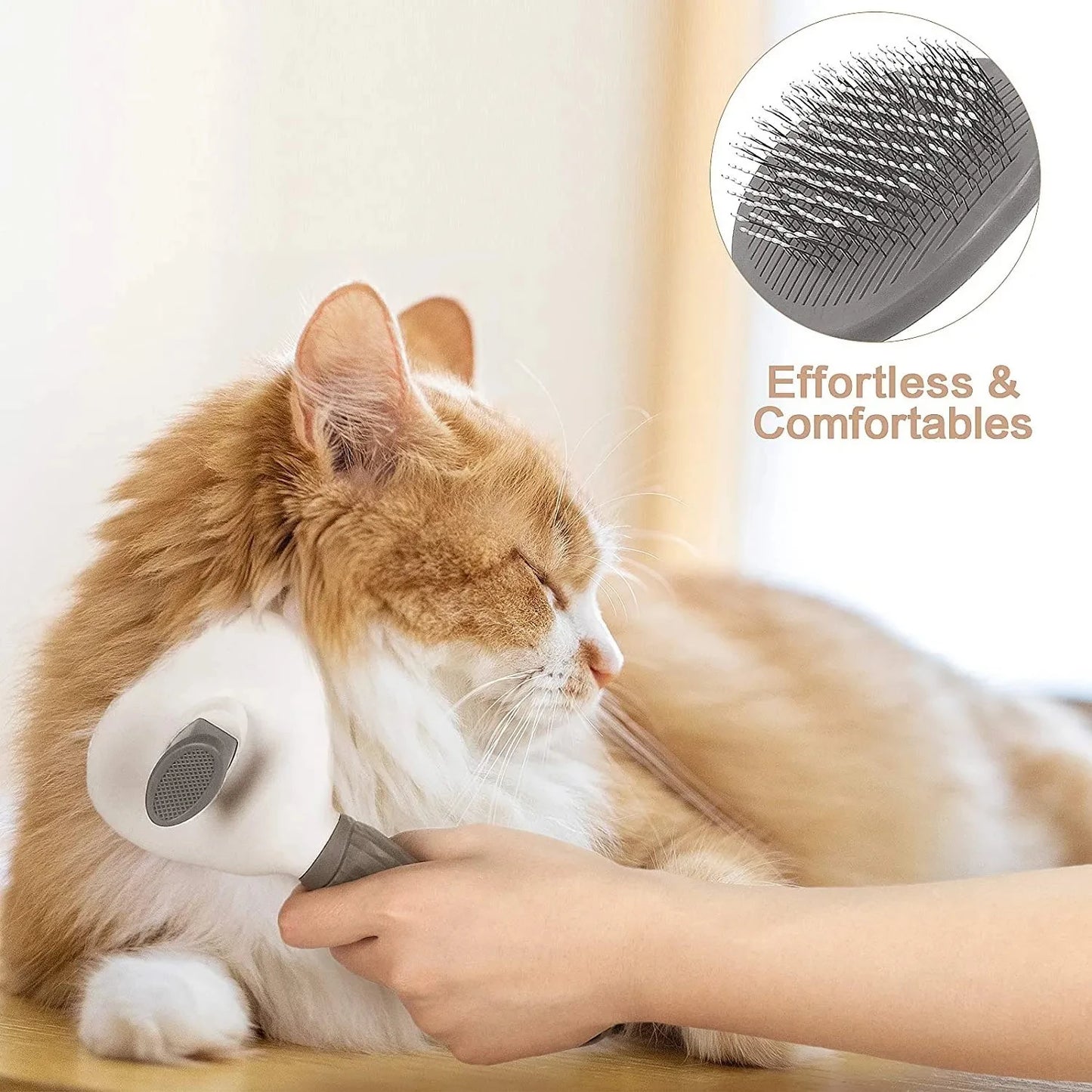 #Pet Dog Brush Cat Comb Self Cleaning Pet Hair Remover Brush For Dogs Cats Grooming Tools Pets Dematting Comb Dogs Accessories