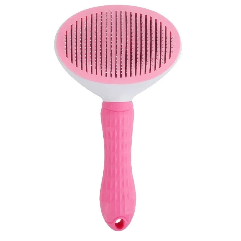 #Pet Dog Brush Cat Comb Self Cleaning Pet Hair Remover Brush For Dogs Cats Grooming Tools Pets Dematting Comb Dogs Accessories