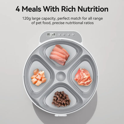 4 Meals Wireless Automatic Cat Feeder