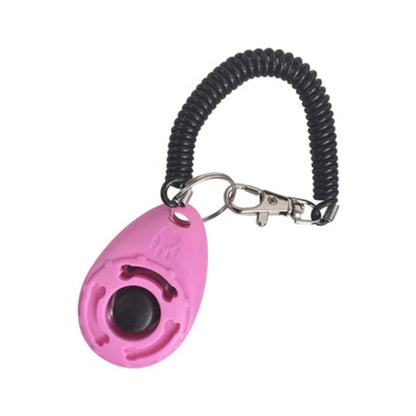 #Dog Training Clicker Aid Adjustable WristStrap Sound Plastic Pet Cat Click Trainer Key Chain Dog Repeller Dog Supplies ﻿