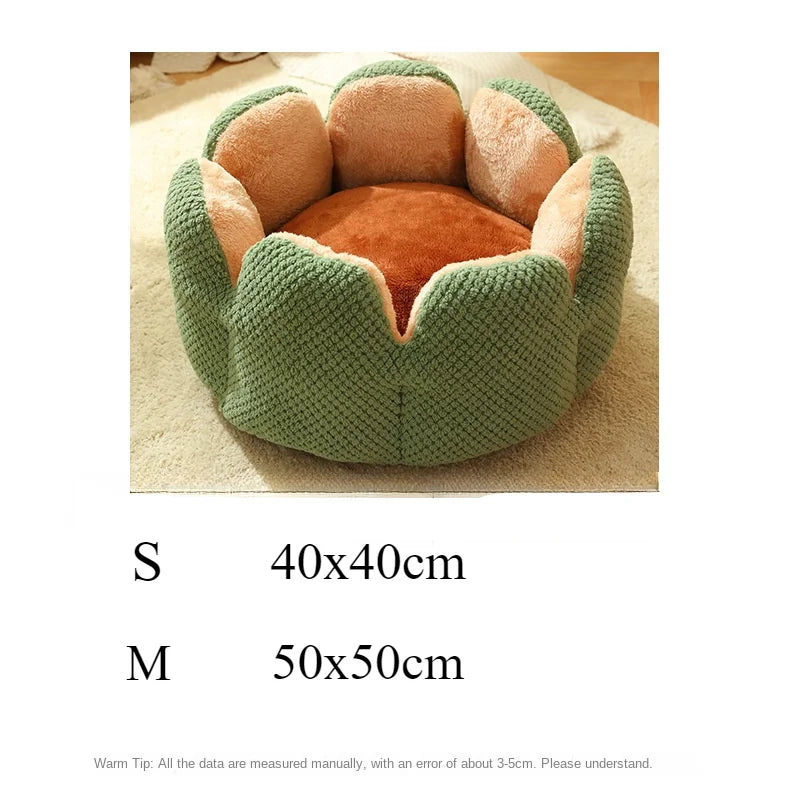 BuddyPet House Winter Warm and Comfortable Cat Bed New Cartoon Cactus