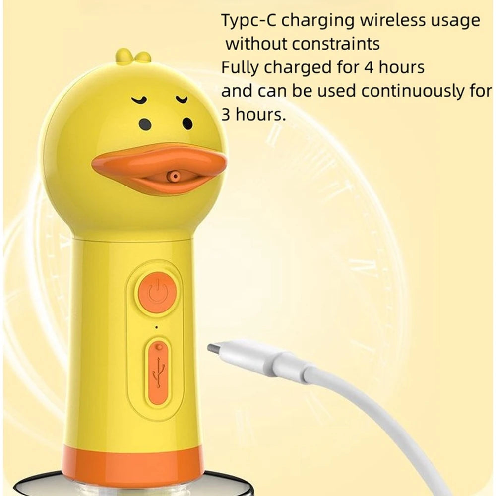 #Yellow Duck Pet Cleaning Bathing Electric Foam Machine Usb Charging Automatic Soap Dispenser Foam Machine Pet Accessories
