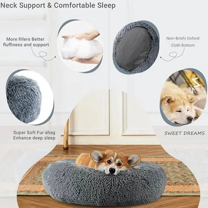 Buddypet Round Pet Bed for Large Dog