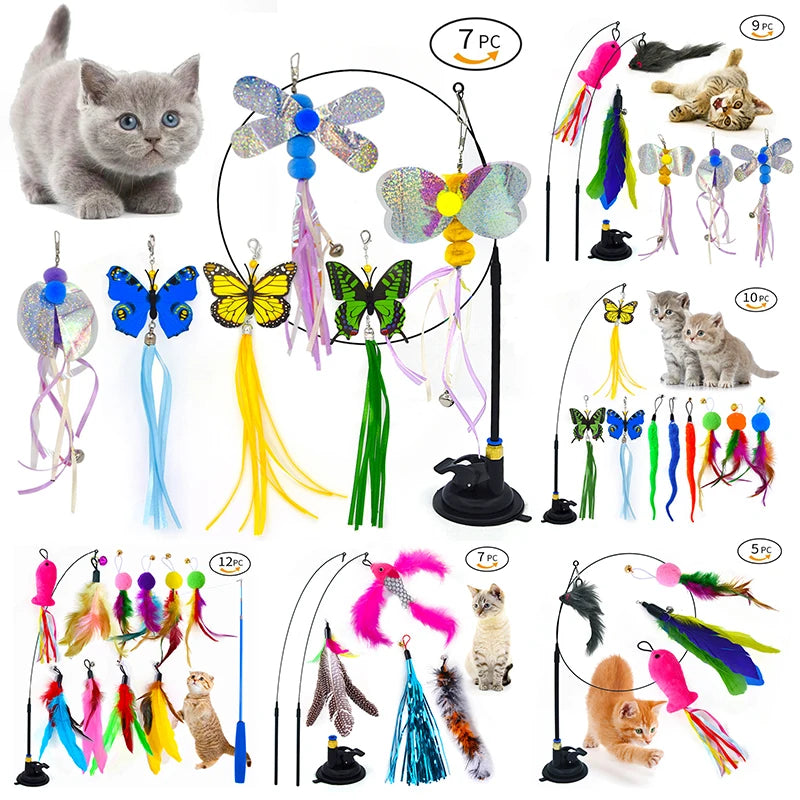 Buddypet Feather & Teasers Cat toy