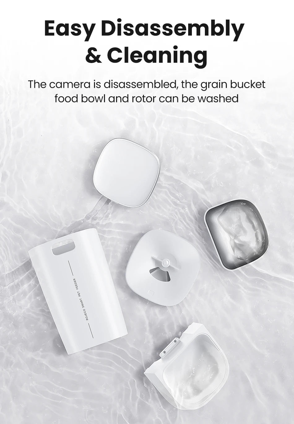 4L Automatic Cat Feeder With 360°Rotating Camera