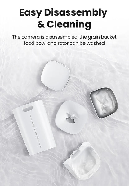 4L Automatic Cat Feeder With 360°Rotating Camera