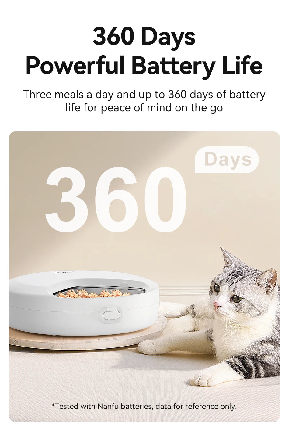 4 Meals Wireless Automatic Cat Feeder