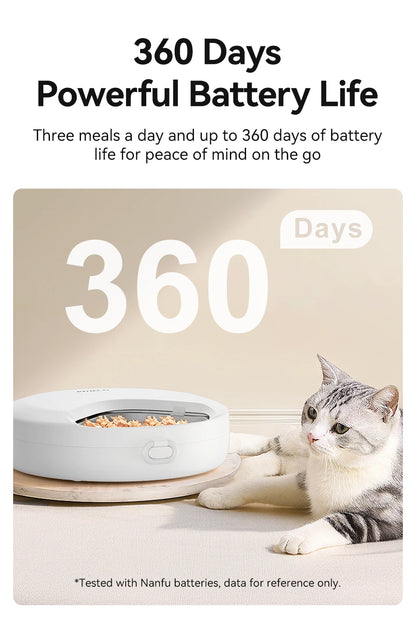 4 Meals Wireless Automatic Cat Feeder