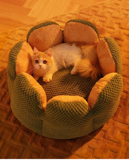 BuddyPet House Winter Warm and Comfortable Cat Bed New Cartoon Cactus