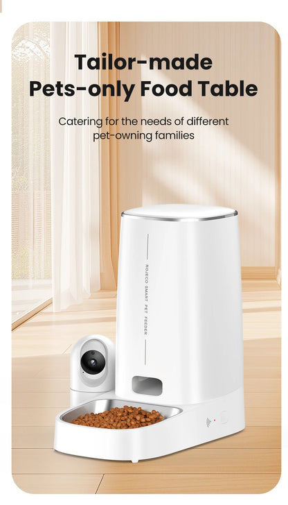 4L Automatic Cat Feeder With 360°Rotating Camera