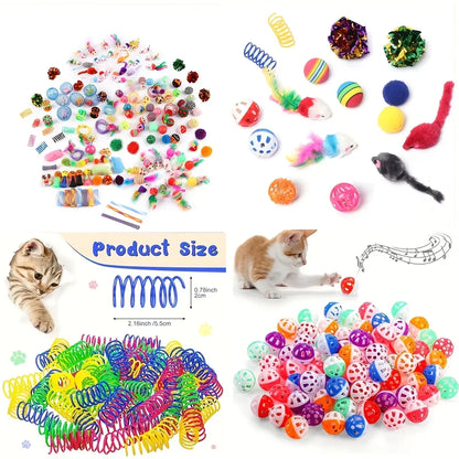 Buddypet 56pcs/28pcs/14pcs Cat Toys Mixed