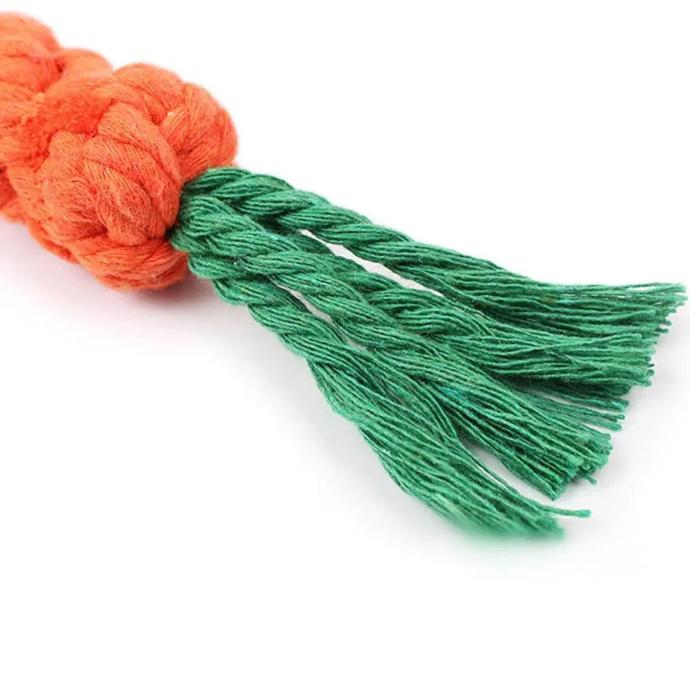 Buddypet 1Pcs Carrot Dog Bite Rope