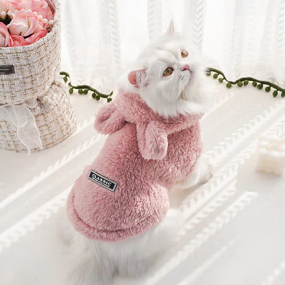 Buddypet Soft Fleece Clothes Cute Hoodie Coat