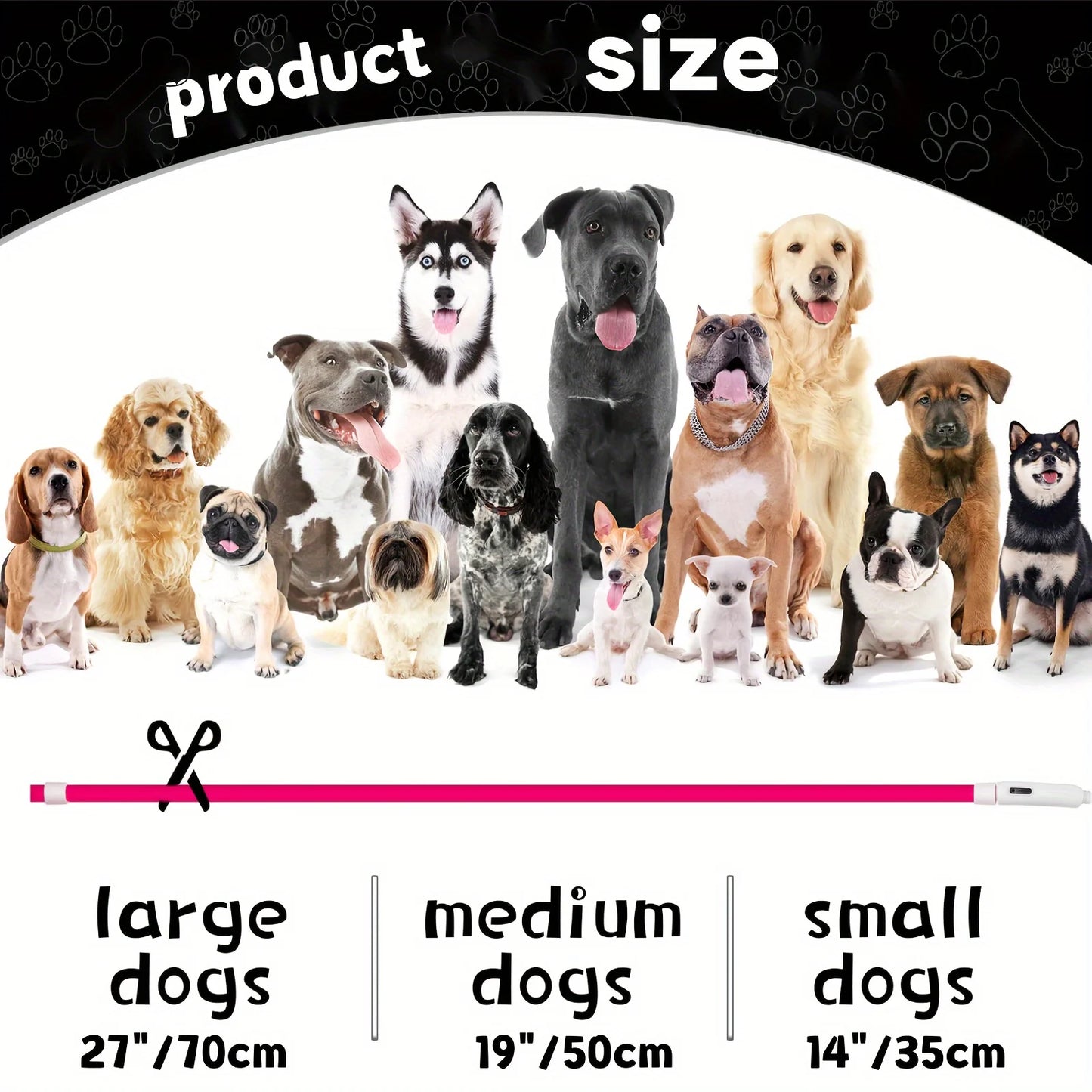 #Pet Dog LED Light Collar Luminous Anti-Lost Dog Collar USB Rechargeable Dog Necklace Collar