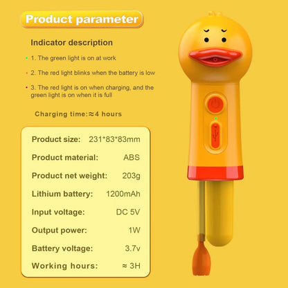 #Yellow Duck Pet Cleaning Bathing Electric Foam Machine Usb Charging Automatic Soap Dispenser Foam Machine Pet Accessories