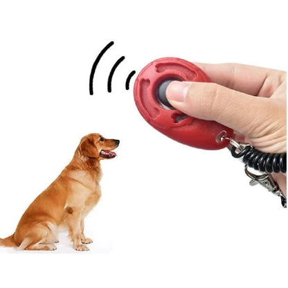#Dog Training Clicker Aid Adjustable WristStrap Sound Plastic Pet Cat Click Trainer Key Chain Dog Repeller Dog Supplies ﻿