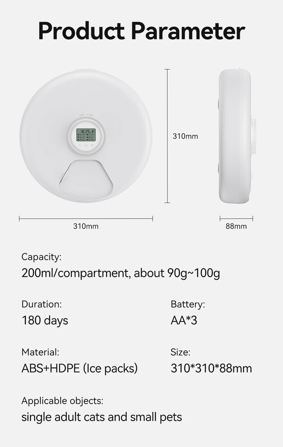 6 Meals Smart Cat Feeder
