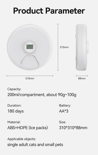 6 Meals Smart Cat Feeder