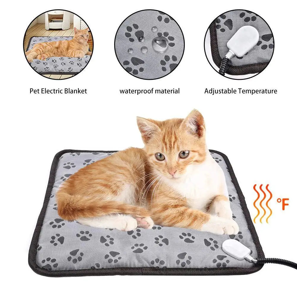 Buddypet Electric Heated Mat Pet Temperature Adjustable and Waterproof