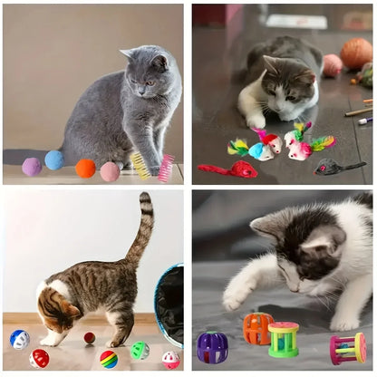 Buddypet 56pcs/28pcs/14pcs Cat Toys Mixed