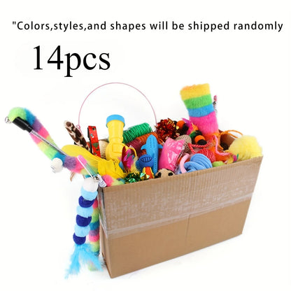 Buddypet 56pcs/28pcs/14pcs Cat Toys Mixed
