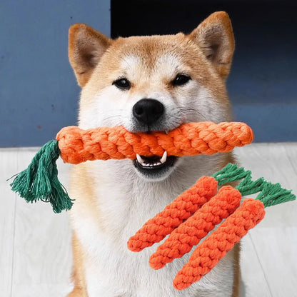 Buddypet 1Pcs Carrot Dog Bite Rope
