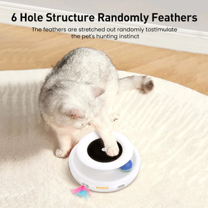 2 in 1 Smart Cat Automatic Feather Ball Toy